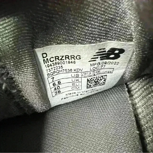 New Balance Mens Fresh Foam Cruz MCRUZOG Gray Running Shoes Sneakers Size 7 - Picture 5 of 9